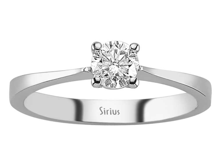0,44 Carat Diamant Solitär Ring - handgefertigter Diamantschmuck aus Feingold | Sirius Diamant