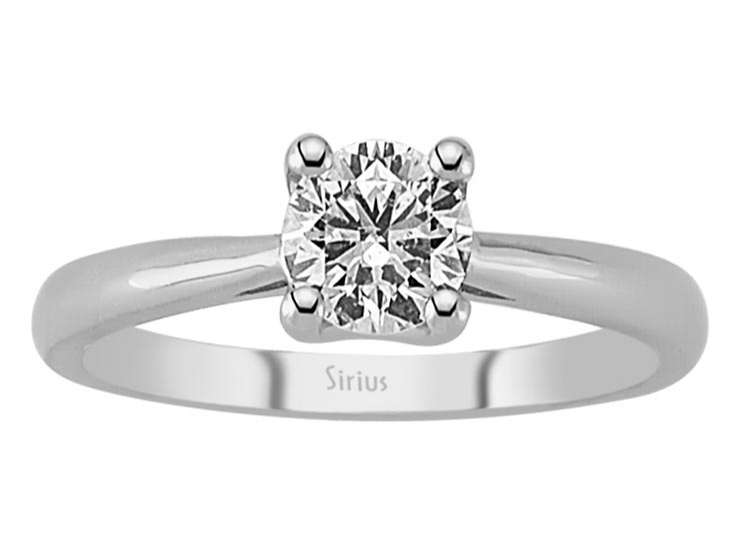 0,79 Carat Diamant Solitär Ring - handgefertigter Diamantschmuck aus Feingold | Sirius Diamant