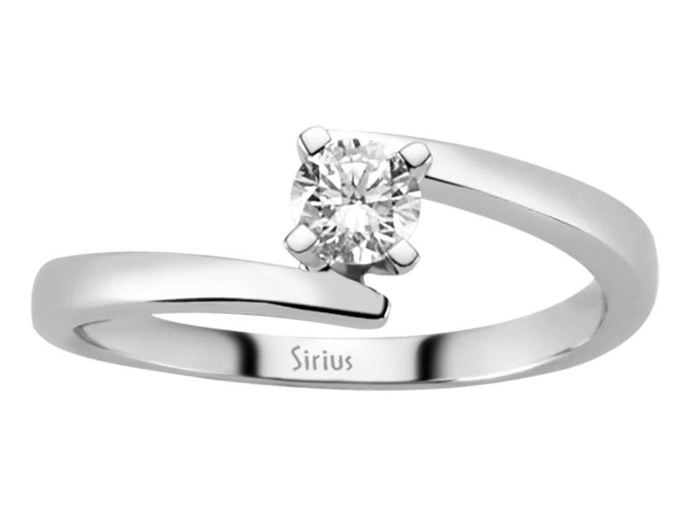 0,24 Karat Diamant Solitaire Ring - handgefertigter Diamantschmuck aus Feingold | Sirius Diamant