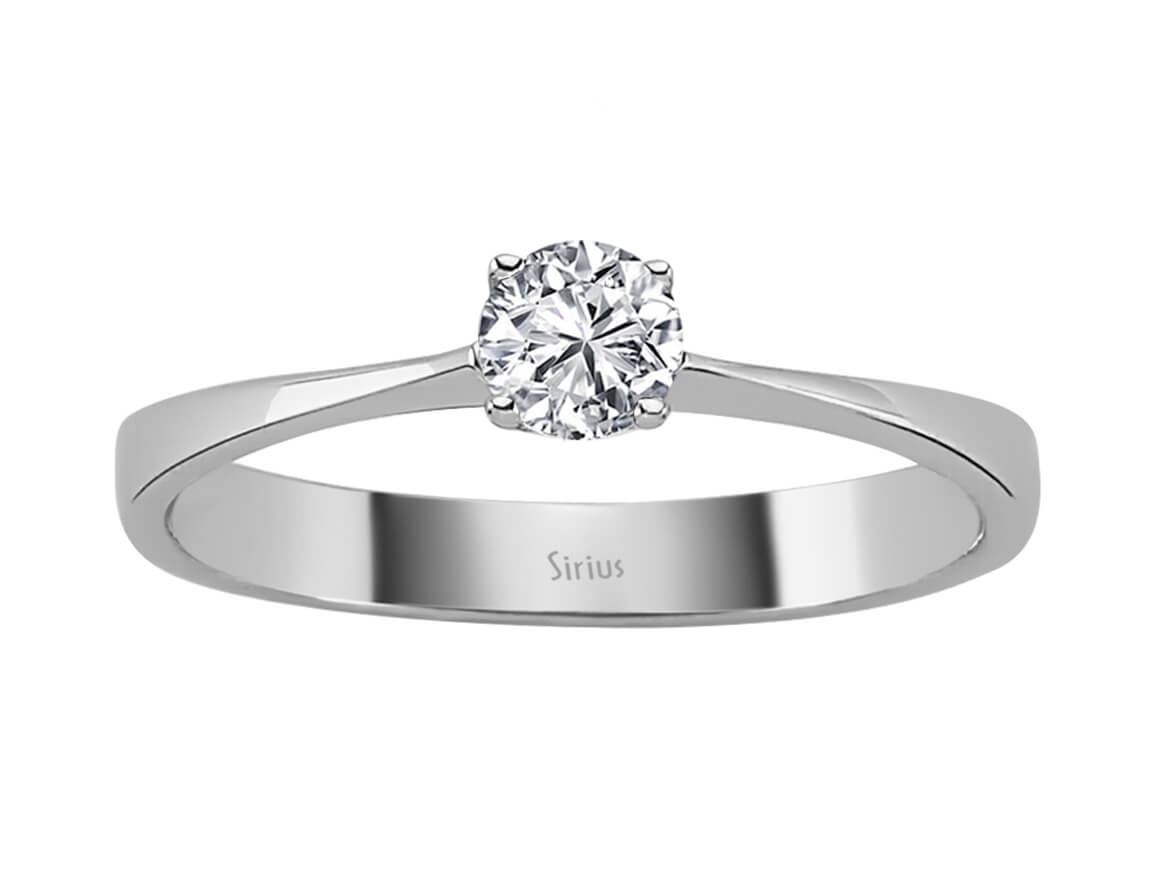 0,27 Carat Diamant Solitär Ring – handgefertigter Diamantschmuck aus Feingold | Sirius Diamant