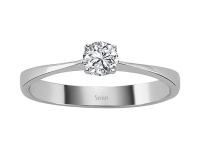 0.27 carat diamond solitaire ring