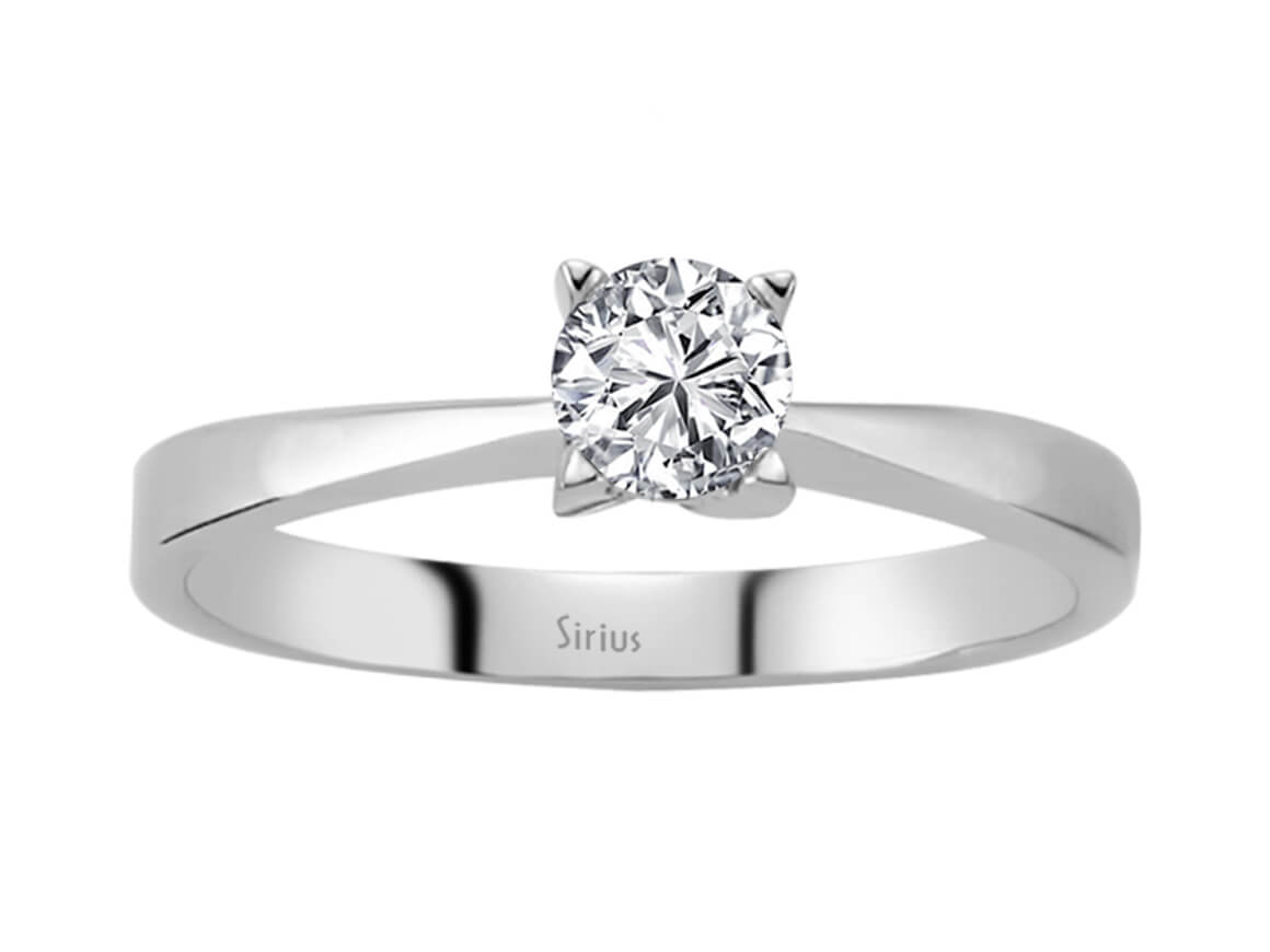 0,33 Karat Diamant Solitaire Ring - handgefertigter Diamantschmuck aus Feingold | Sirius Diamant