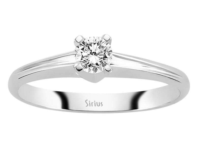 0,23 Karat Diamant Solitaire Ring - handgefertigter Diamantschmuck aus Feingold | Sirius Diamant