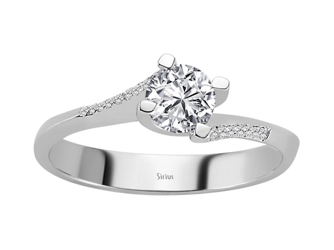 0,45 Carat Diamant Solitär Ring - handgefertigter Diamantschmuck aus Feingold | Sirius Diamant
