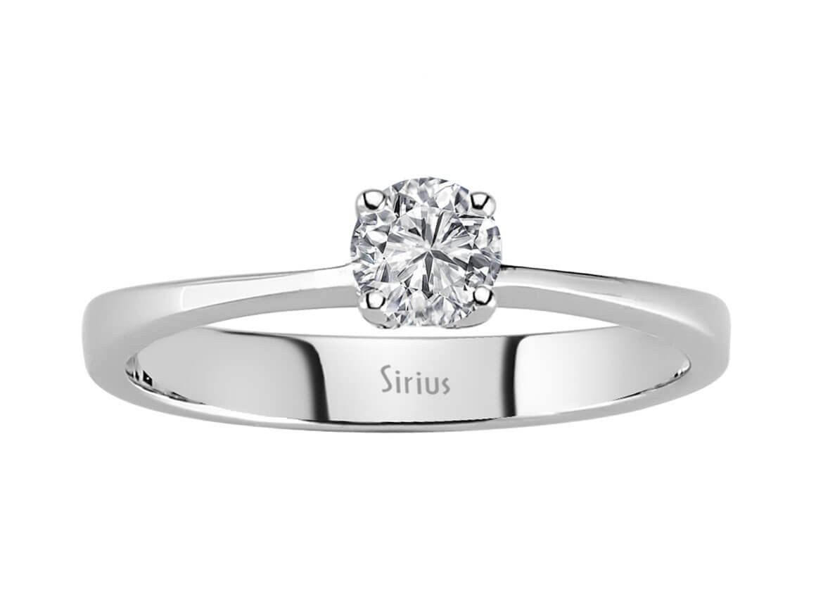 0,28 Carat Diamant Solitär Ring - handgefertigter Diamantschmuck aus Feingold | Sirius Diamant