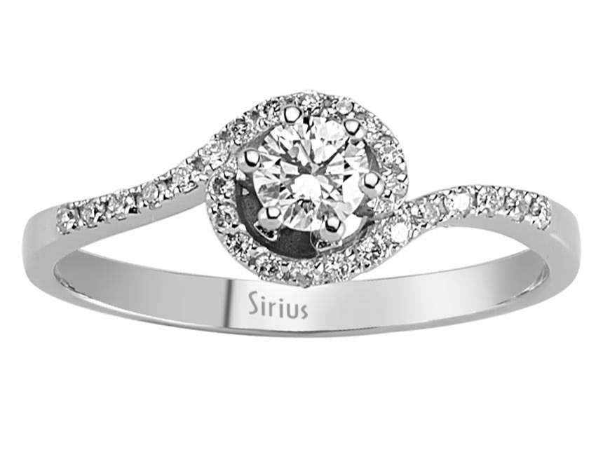 0,34 Karat Diamant Solitär Ring - handgefertigter Diamantschmuck aus Feingold | Sirius Diamant