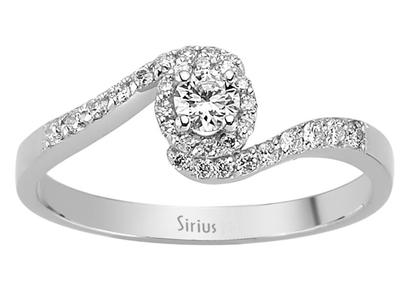 0,32 Karat Diamant Solitär Ring - handgefertigter Diamantschmuck aus Feingold | Sirius Diamant