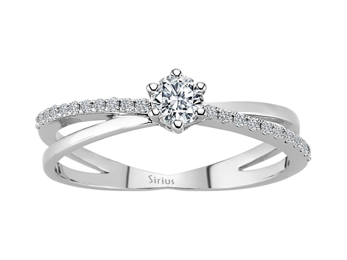 0,36 Karat Diamant Solitär Ring - handgefertigter Diamantschmuck aus Feingold | Sirius Diamant