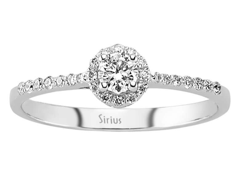 0,29 Karat Diamant Solitär Ring - handgefertigter Diamantschmuck aus Feingold | Sirius Diamant