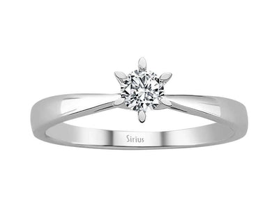 0.26 carat diamond solitaire ring