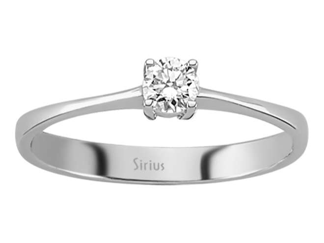 0,20 Karat Diamant Solitär Ring - handgefertigter Diamantschmuck aus Feingold | Sirius Diamant