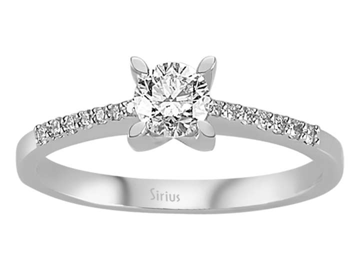 0,51 Gesamtkarat Diamant Solitär Ring - handgefertigter Diamantschmuck aus Feingold | Sirius Diamant