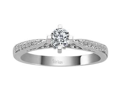 0.42 total carat diamond solitaire ring