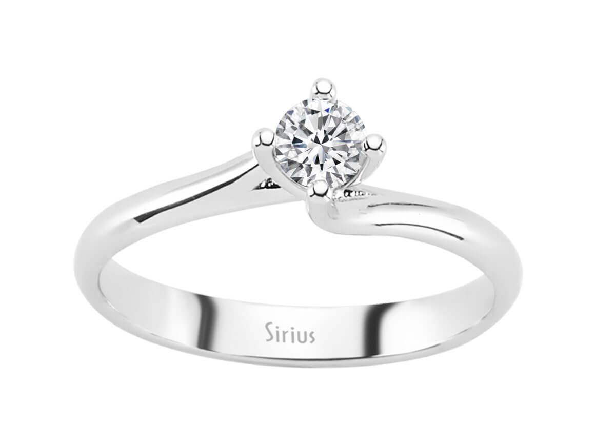 0,30 Karat Diamant Solitär Ring - handgefertigter Diamantschmuck aus Feingold | Sirius Diamant