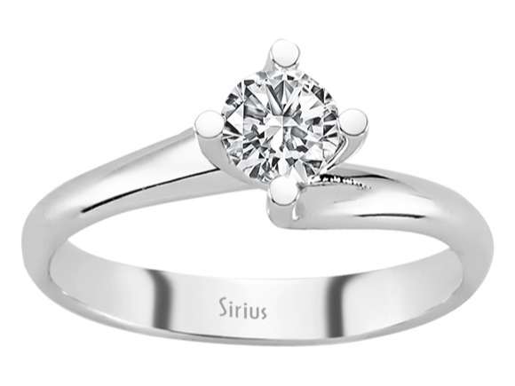 G Farbe 0,49 Karat Diamant Solitär Ring – handgefertigter Diamantschmuck aus Feingold | Sirius Diamant