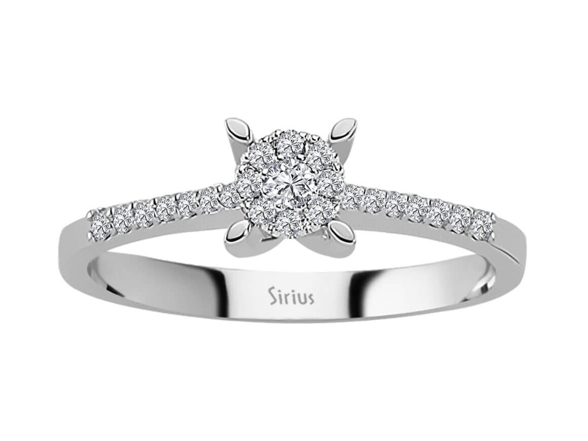 0,60 Karat Diamant Solitär Effekt Ring - handgefertigter Diamantschmuck aus Feingold | Sirius Diamant