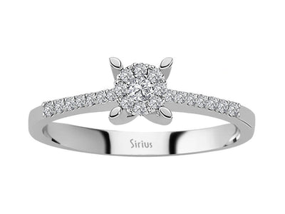 0.60 carat diamond solitaire effect ring