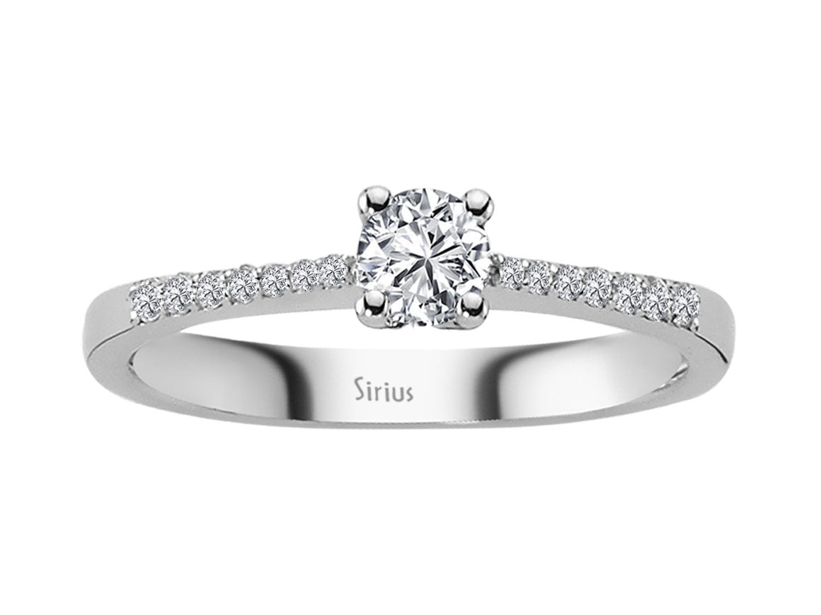 0.34 total carat diamond solitaire ring