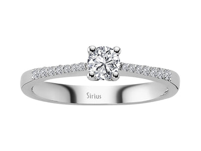 0.34 total carat diamond solitaire ring