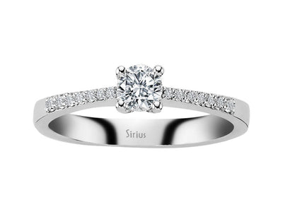 0.45 total carat diamond solitaire ring