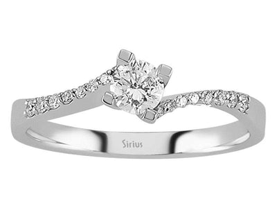 0.43 total carat diamond solitaire ring