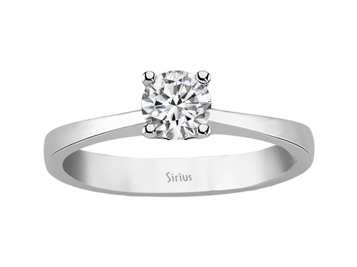 0,52 Karat Diamant Solitär Ring - handgefertigter Diamantschmuck aus Feingold | Sirius Diamant