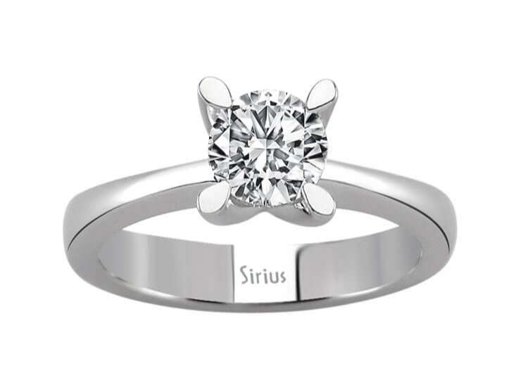 0,60 Karat Diamant Solitär Ring - handgefertigter Diamantschmuck aus Feingold | Sirius Diamant