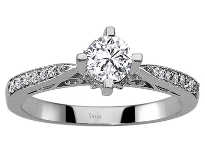 0.51 total carat diamond solitaire ring