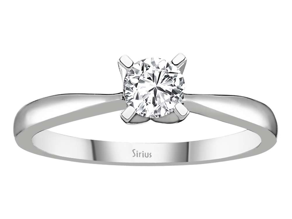0,32 Carat Diamant Solitär Ring - handgefertigter Diamantschmuck aus Feingold | Sirius Diamant