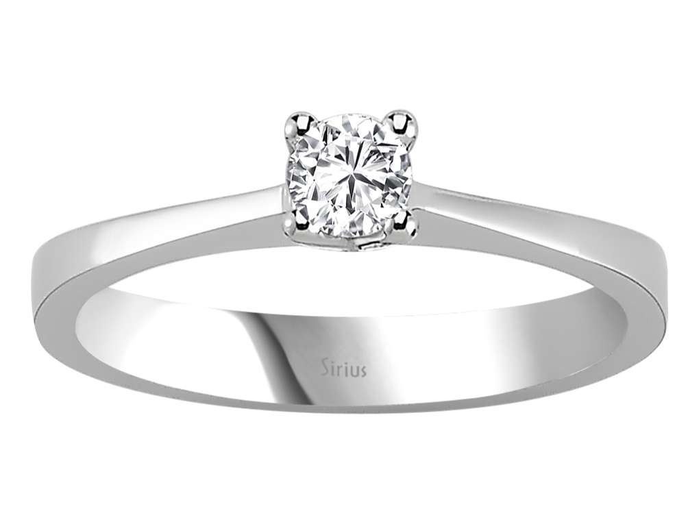 0,20 Carat Diamant Solitär Ring - handgefertigter Diamantschmuck aus Feingold | Sirius Diamant