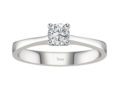 E Color 0.30 Carat Diamond Solitaire Ring