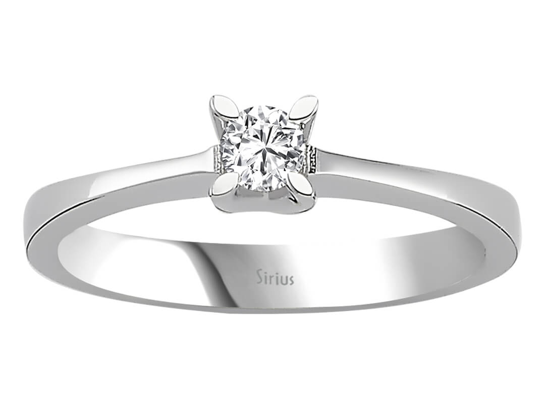 G Color 0.15 Carat Diamond Solitaire Ring