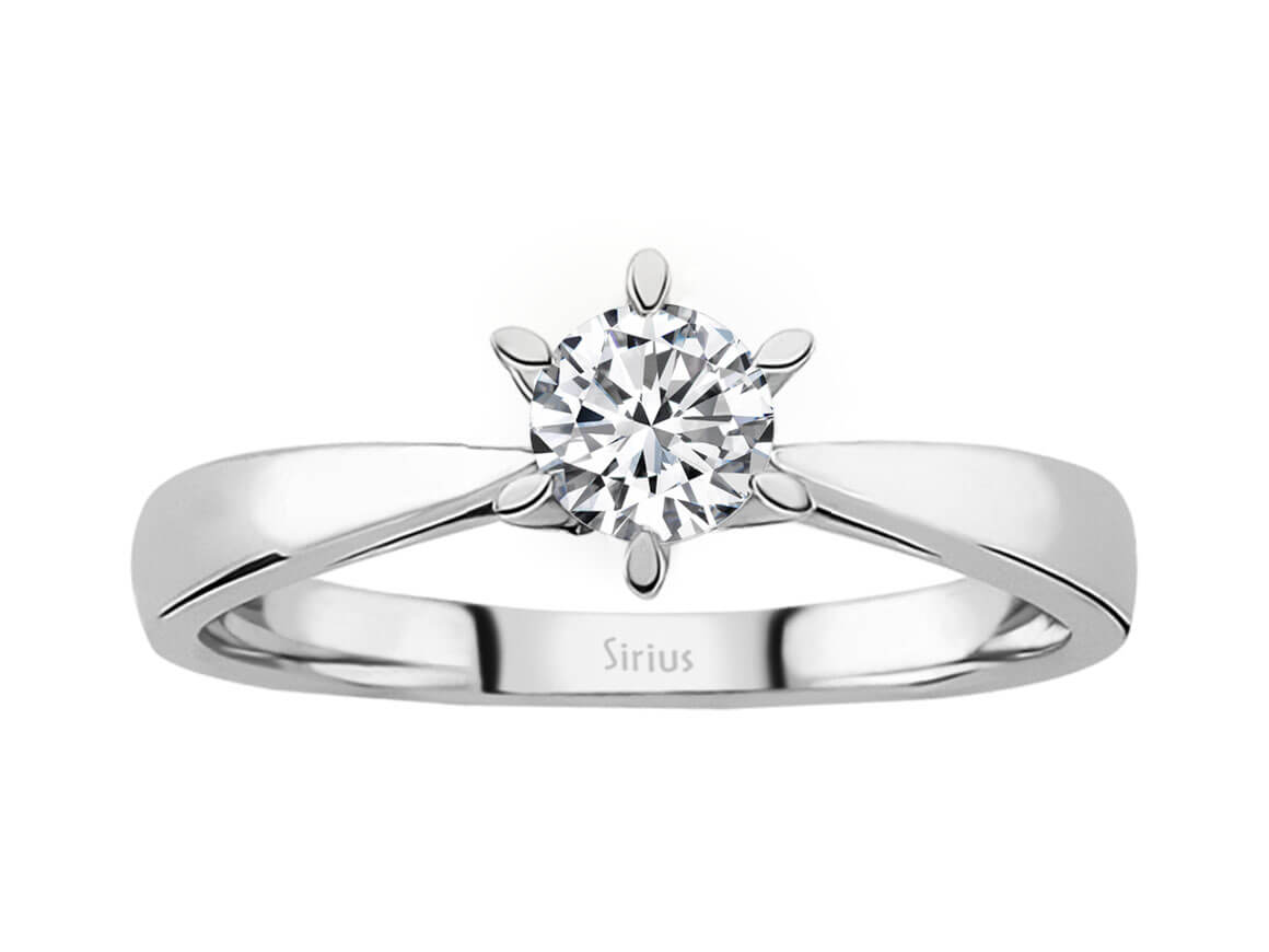 0,40 Carat Diamant Solitär Ring - handgefertigter Diamantschmuck aus Feingold | Sirius Diamant