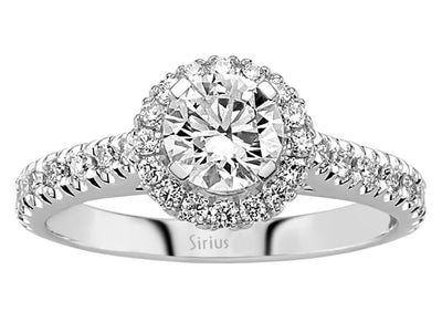 1.08 total carat diamond solitaire ring