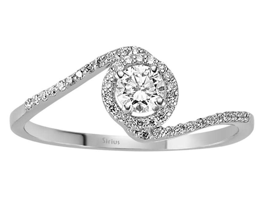 0,37 Gesamtkarat Diamant Solitär Ring - handgefertigter Diamantschmuck aus Feingold | Sirius Diamant