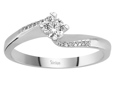 0.24 total carat diamond solitaire ring