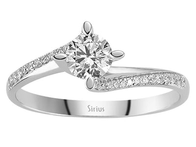 0.58 total carat diamond solitaire ring