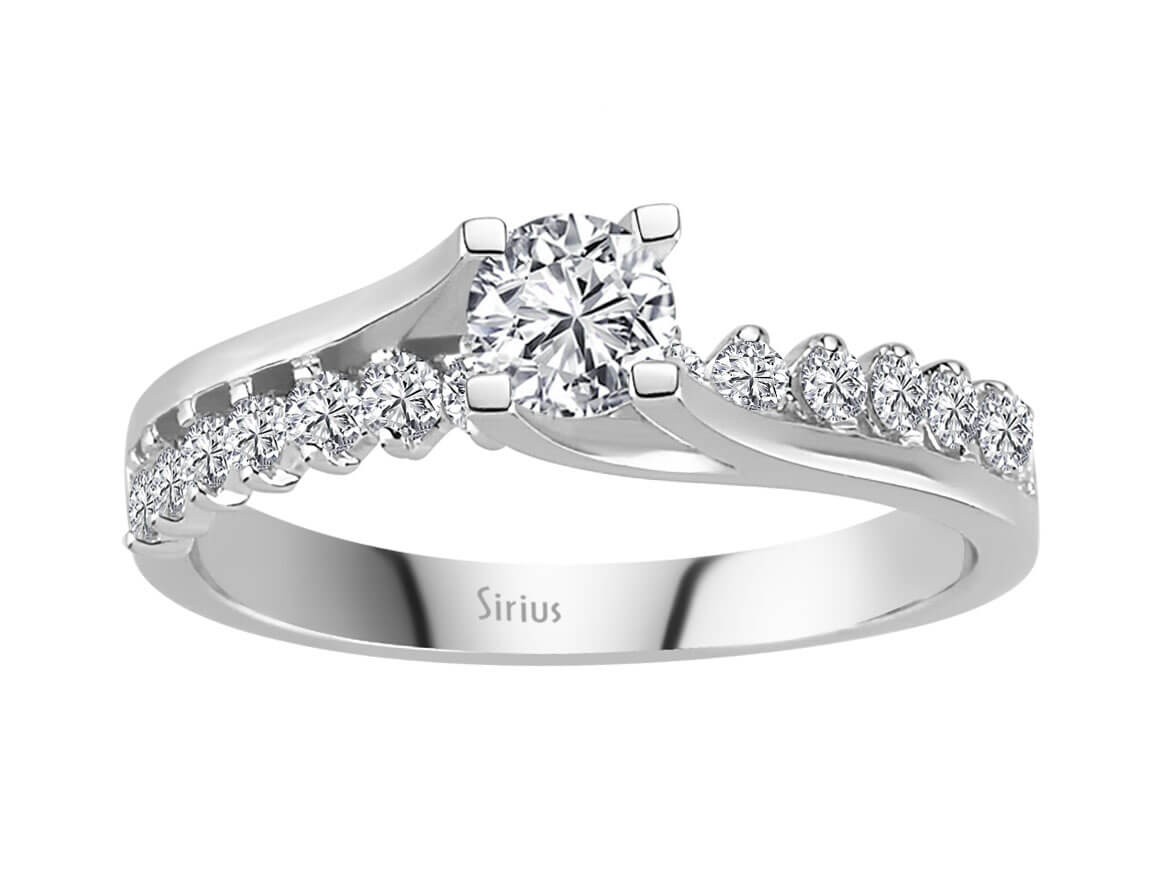 0,58 Gesamtkarat Diamant Solitär Ring - handgefertigter Diamantschmuck aus Feingold | Sirius Diamant