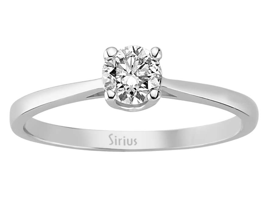 0,36 Karat Diamant Solitär Ring - handgefertigter Diamantschmuck aus Feingold | Sirius Diamant