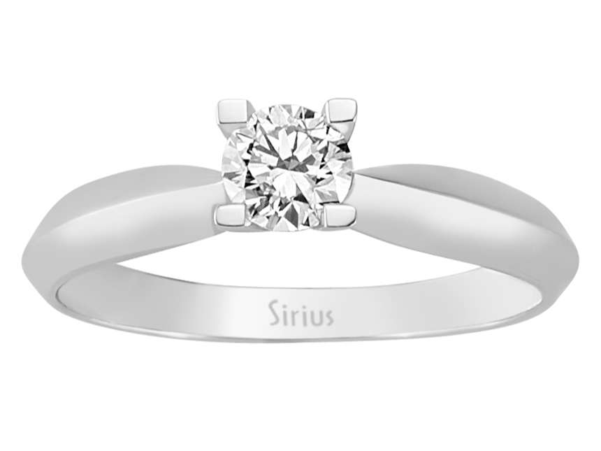 0,32 Carat Diamant Solitär Ring - handgefertigter Diamantschmuck aus Feingold | Sirius Diamant