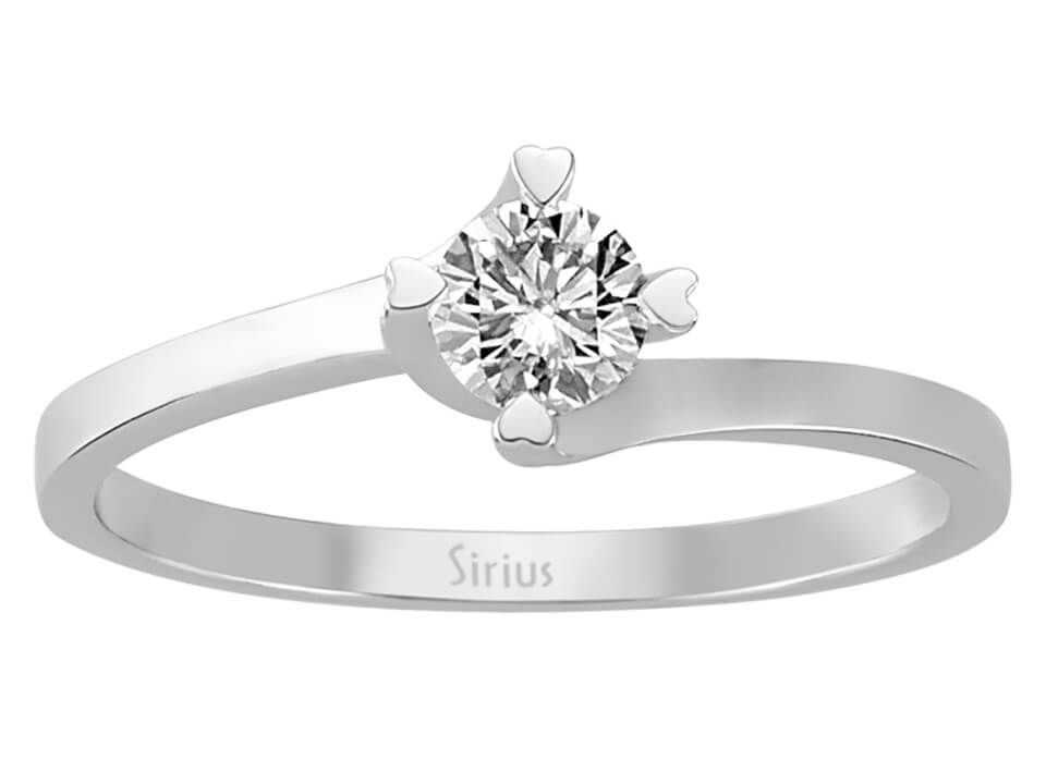 0,34 Karat Diamant Solitär Ring - handgefertigter Diamantschmuck aus Feingold | Sirius Diamant