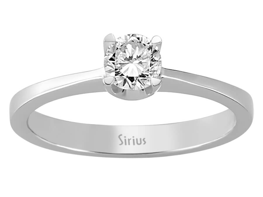 0,38 Karat Diamant Solitär Ring - handgefertigter Diamantschmuck aus Feingold | Sirius Diamant