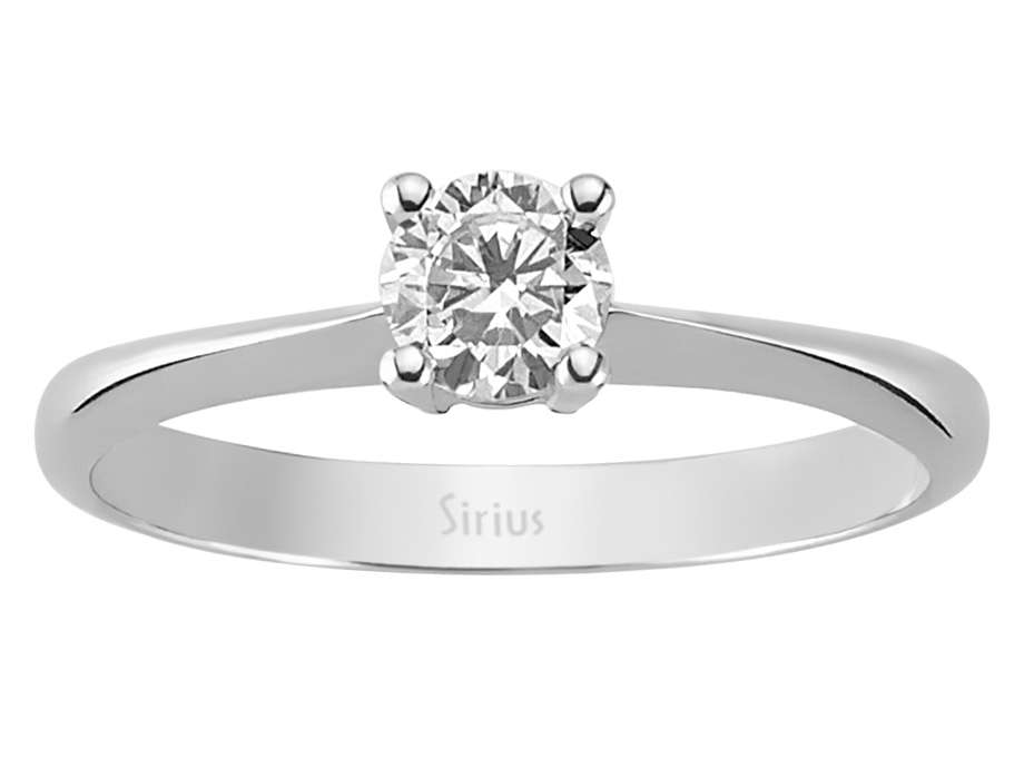 0,40 Carat Diaman Solitär Ring - handgefertigter Diamantschmuck aus Feingold | Sirius Diamant