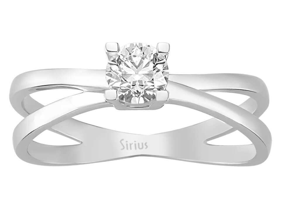 0,47 Karat Diamant Solitär Ring - handgefertigter Diamantschmuck aus Feingold | Sirius Diamant