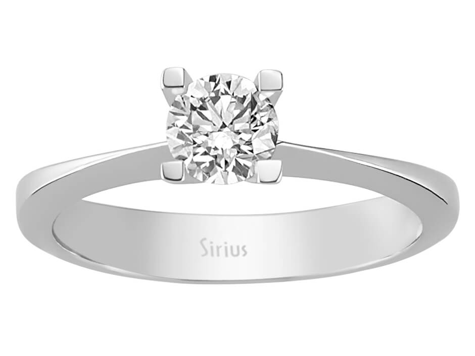 0,52 Karat Diamant Solitär Ring – handgefertigter Diamantschmuck aus Feingold | Sirius Diamant