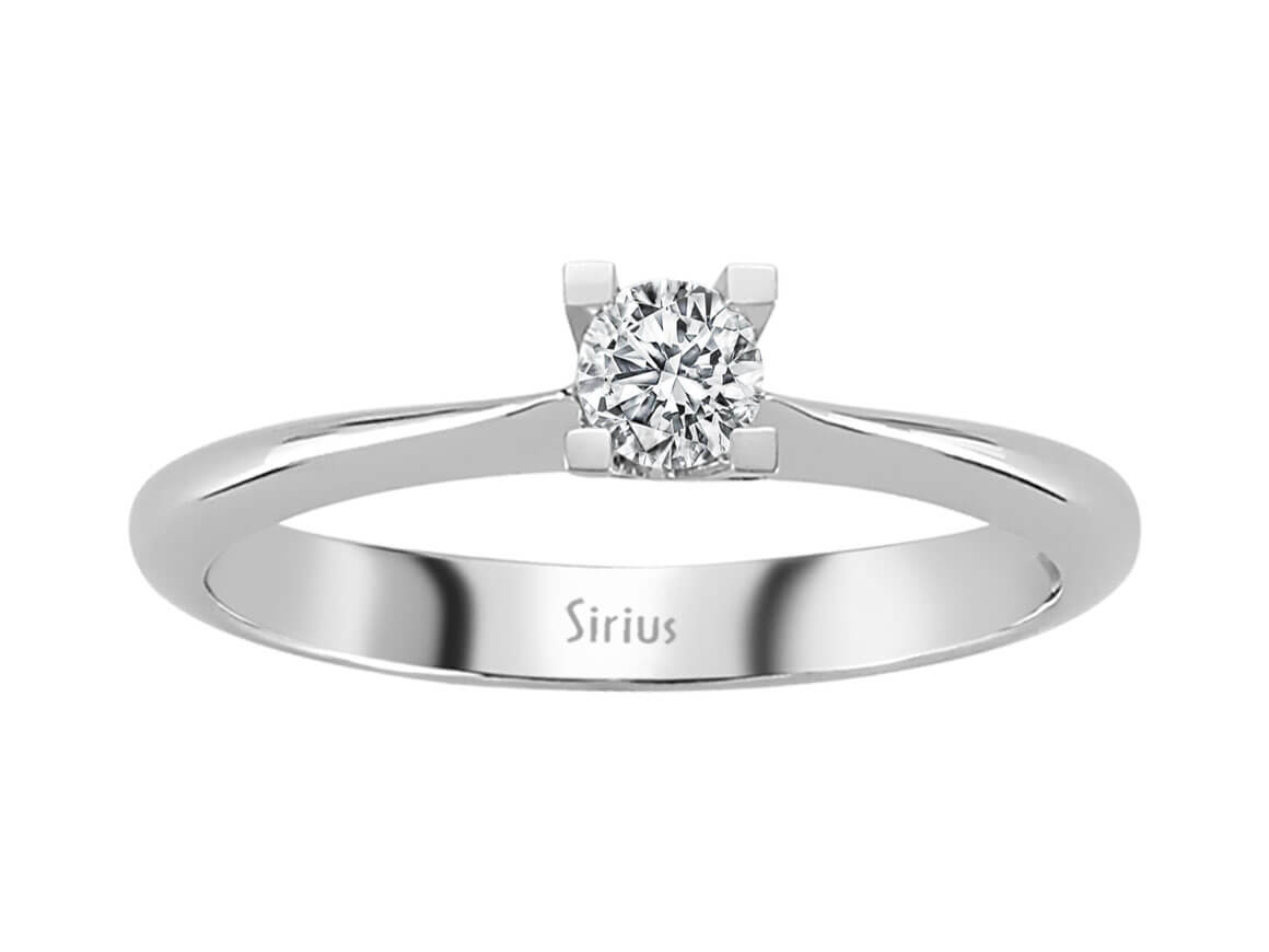 0,25 Karat Diamant Solitär Ring – handgefertigter Diamantschmuck aus Feingold | Sirius Diamant