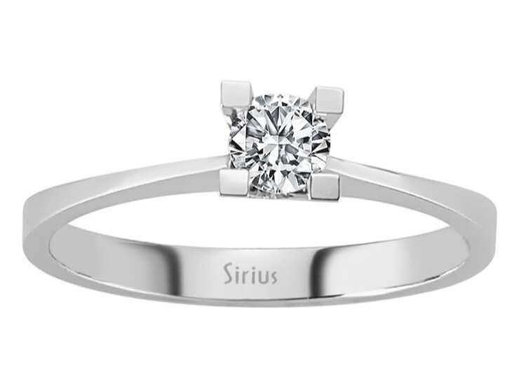 0,23 Carat Diamant Solitär Ring - handgefertigter Diamantschmuck aus Feingold | Sirius Diamant
