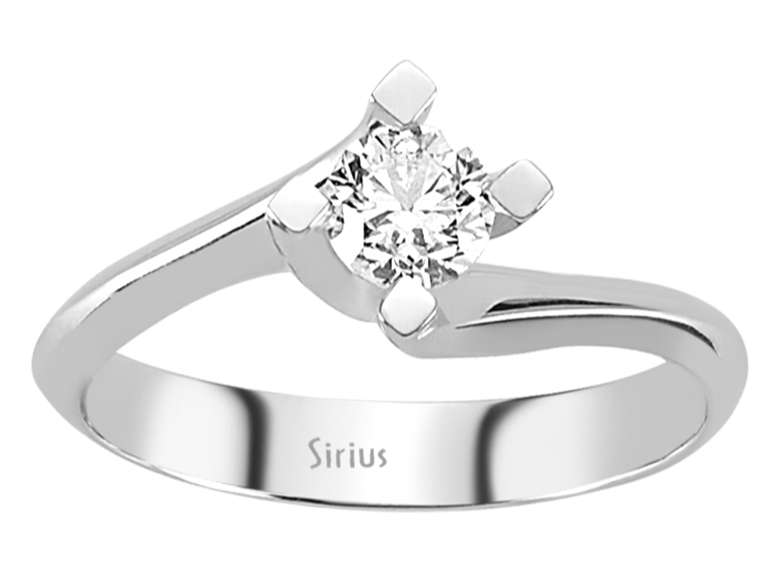 0,40 Carat Diamant Solitär Ring - handgefertigter Diamantschmuck aus Feingold | Sirius Diamant