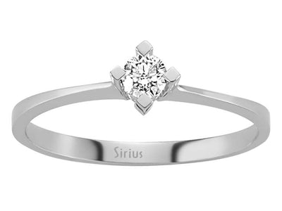 Bague solitaire en diamant de 0,15 carat