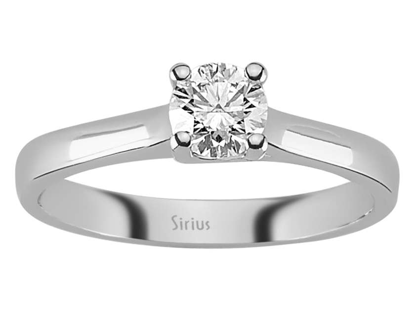 0,43 Karat Diamant Solitär Ring - handgefertigter Diamantschmuck aus Feingold | Sirius Diamant